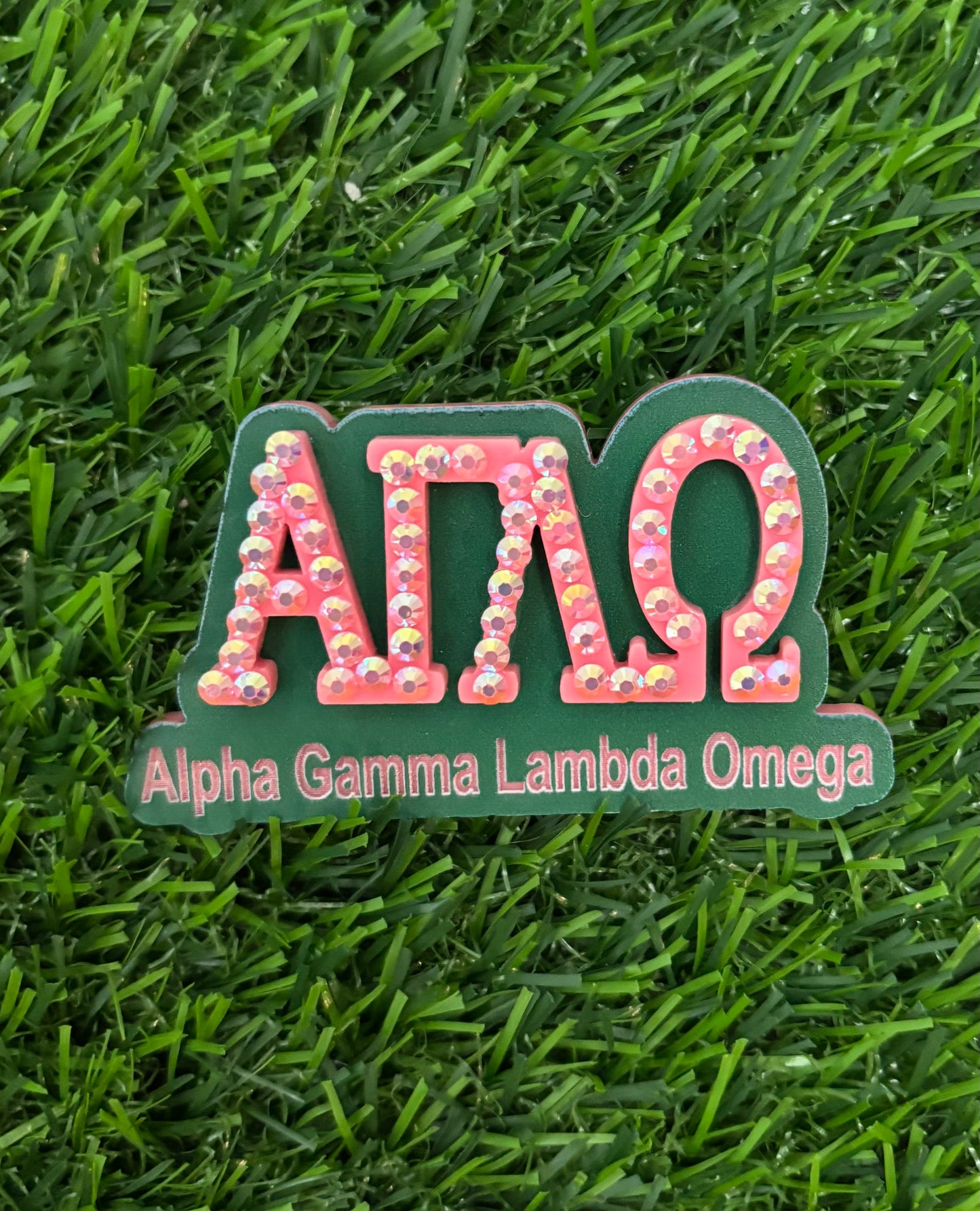 Personalized Engraved Bling Chapter Pin