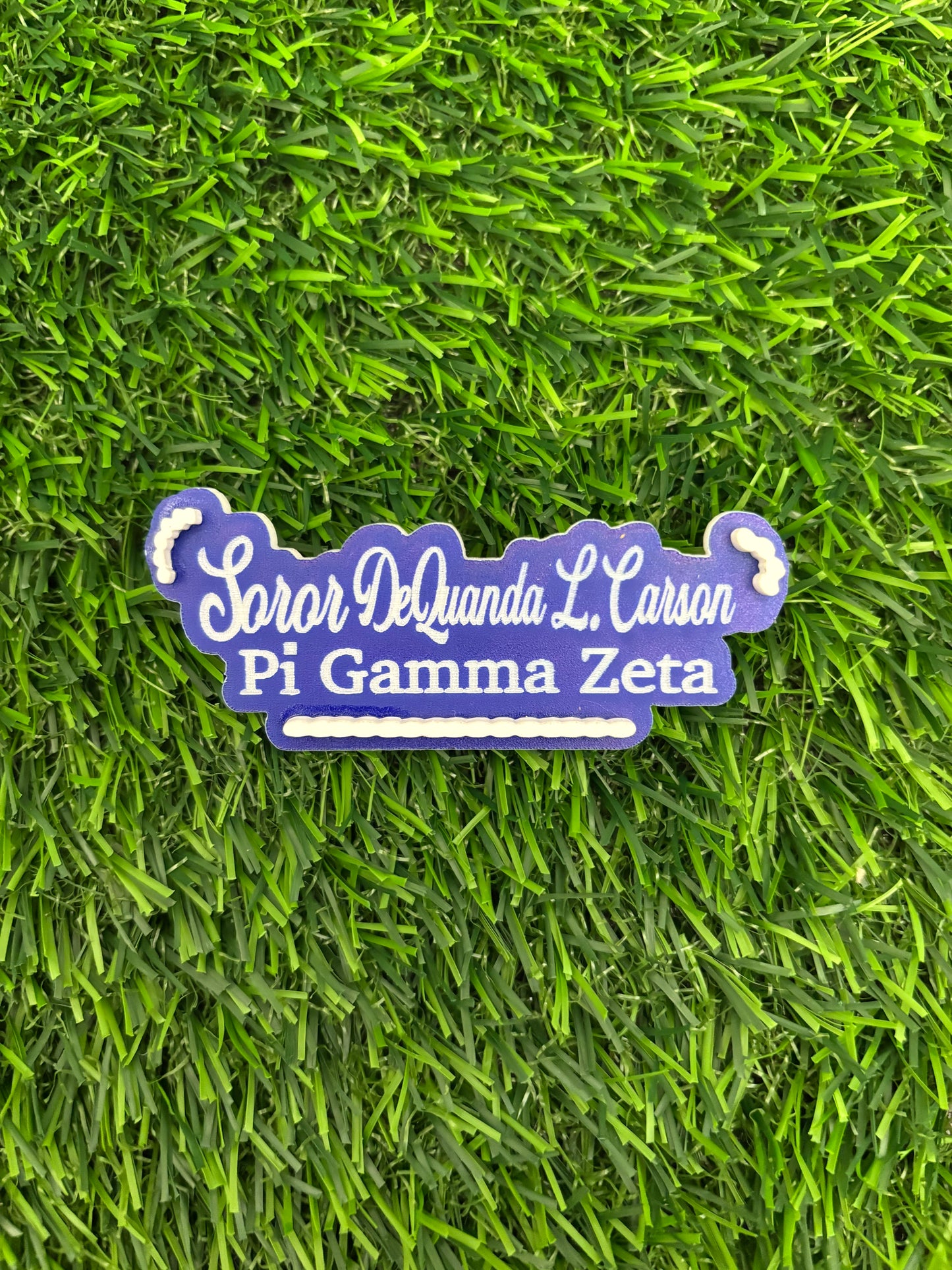 Custom Engraved Zeta Pin