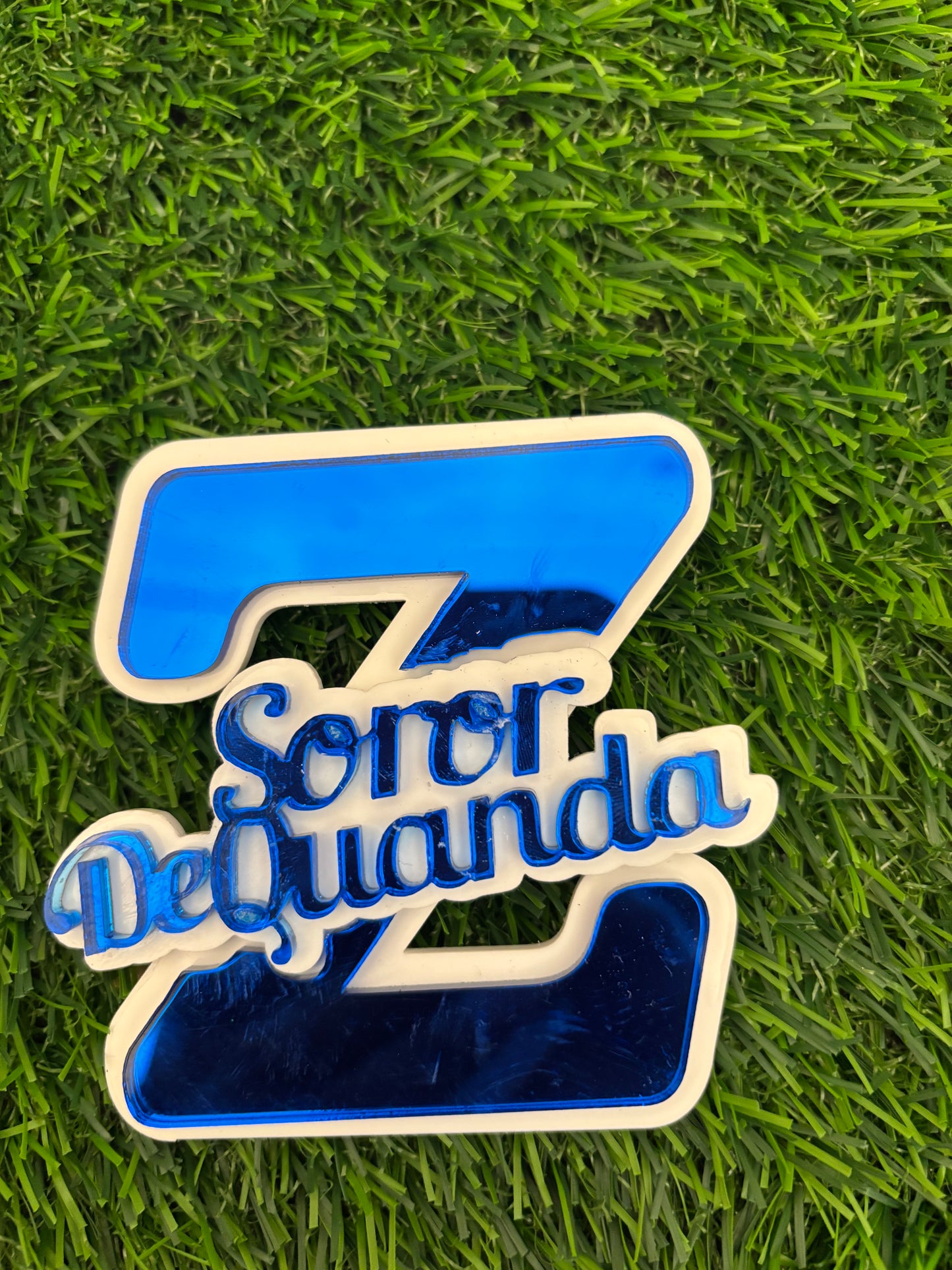 Large Acrylic Personalized Z Pin