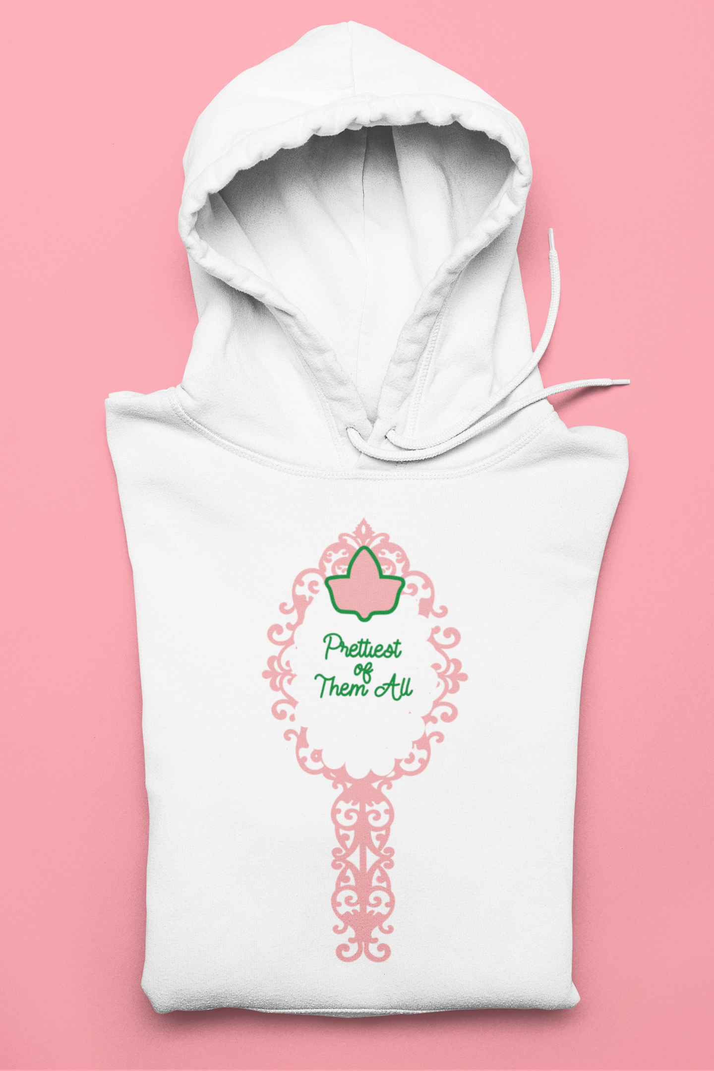 White Prettiest of Them All Hoodie
