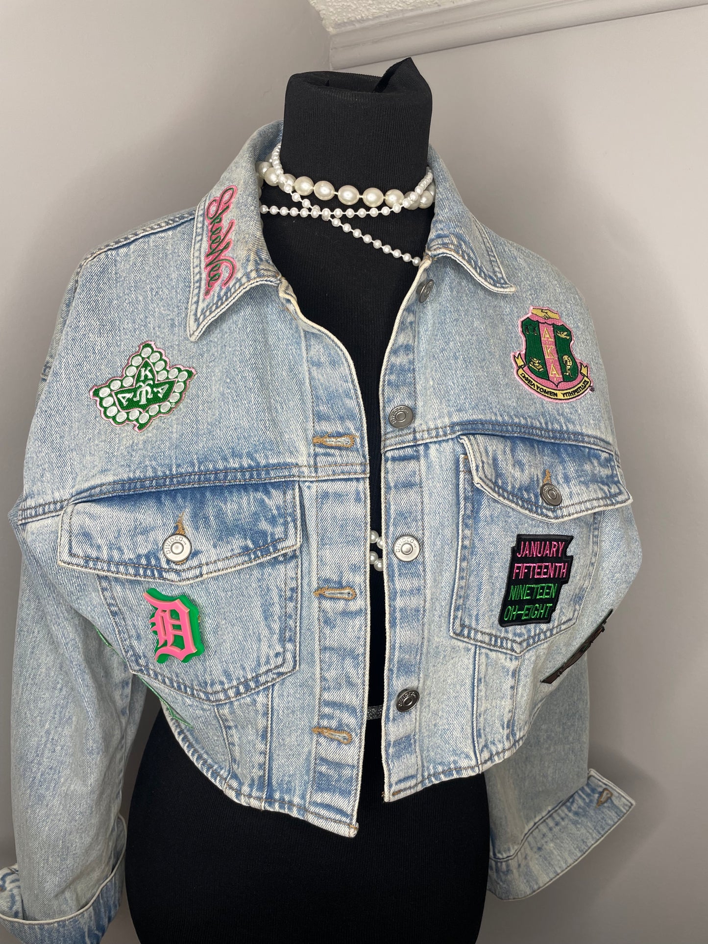 Custom Patch Denim Jacket