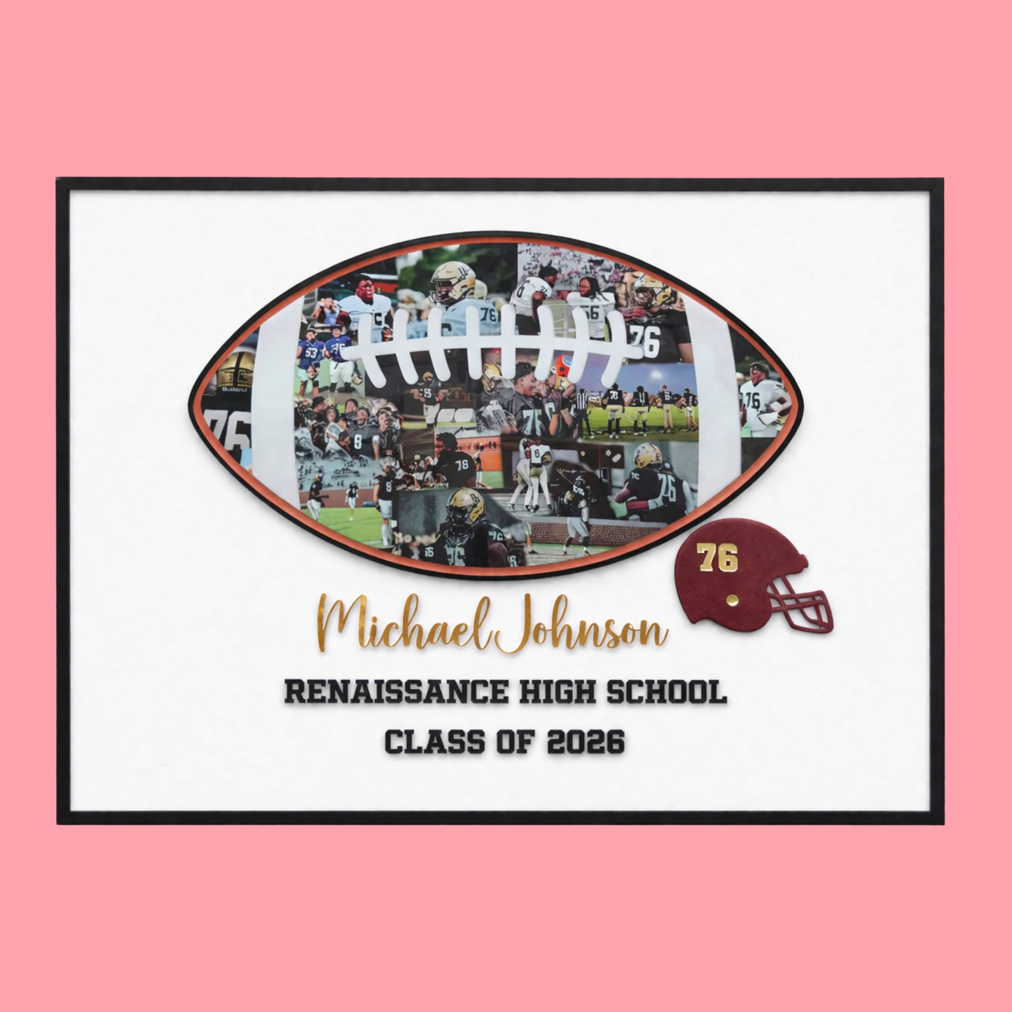 Sports Themed Grad Photo Collage