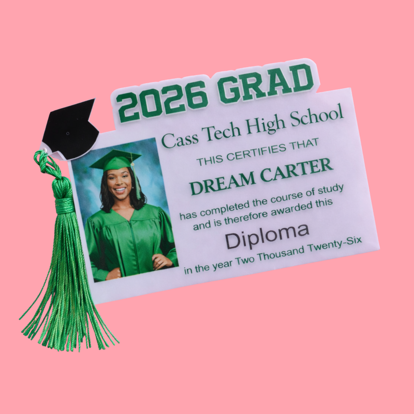 Custom Mini Diploma Grad Favor