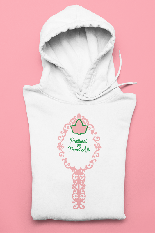 White Prettiest of Them All Hoodie