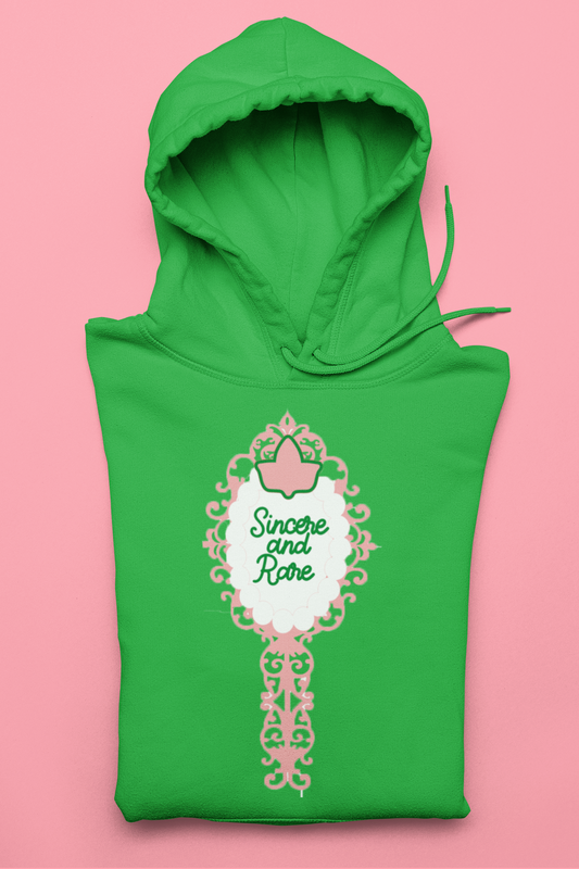 Green Sincere and Rare Hoodie