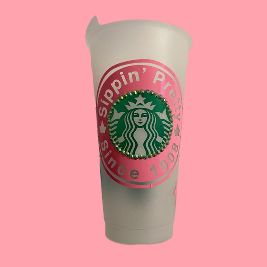 Sippin' Pretty Starbucks Cold Cup