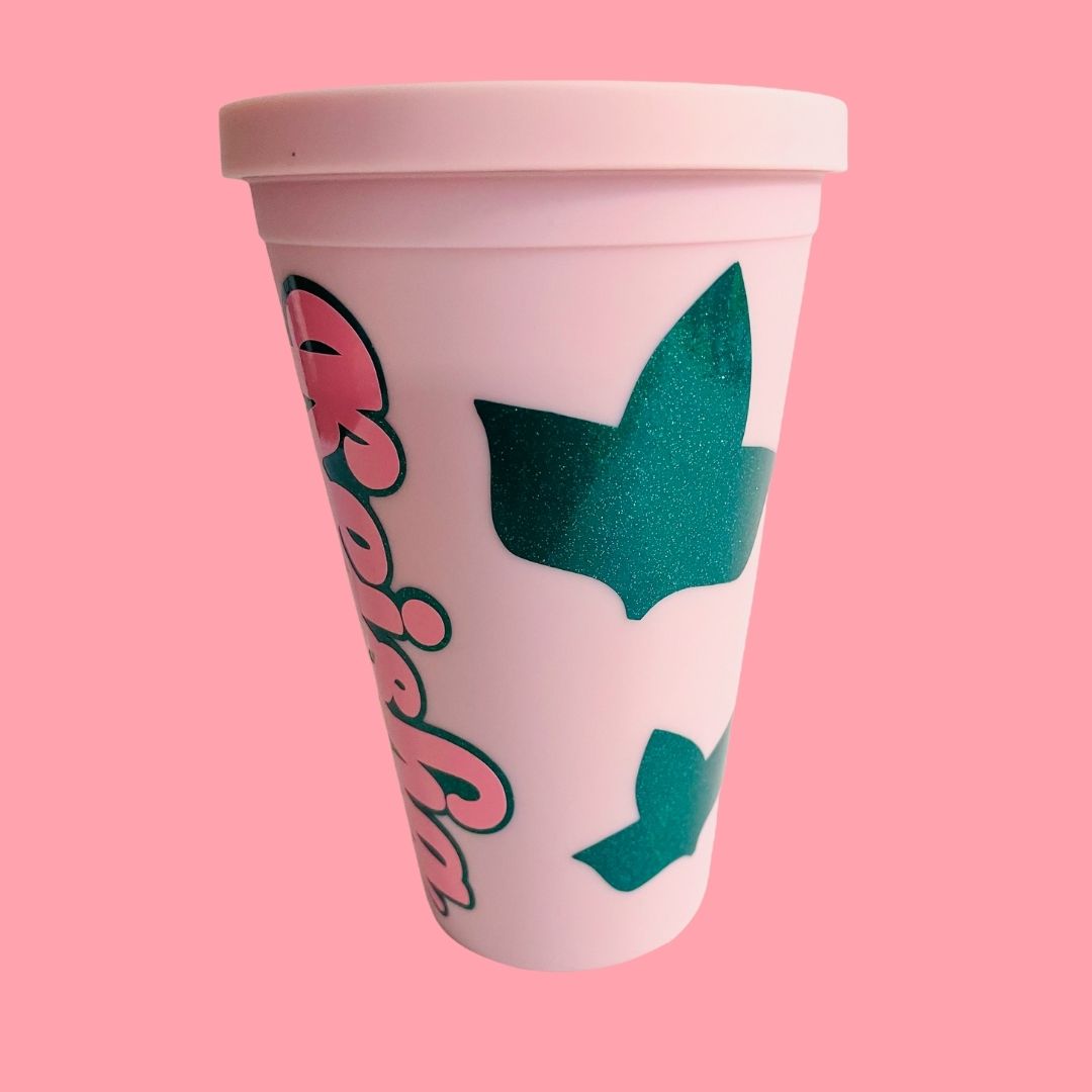 Pretty Pink and Ivy Tumbler