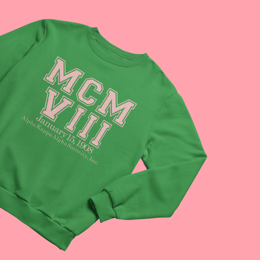 Roman Numeral 1908 Sweatshirt