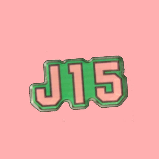 J15 Acrylic Lapel Pin