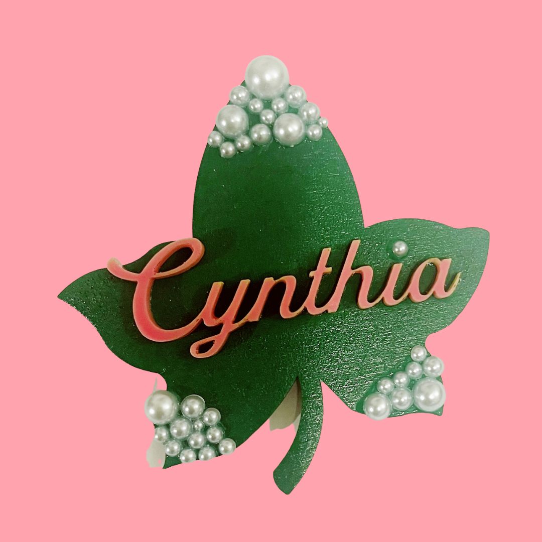 Custom name ivy pin