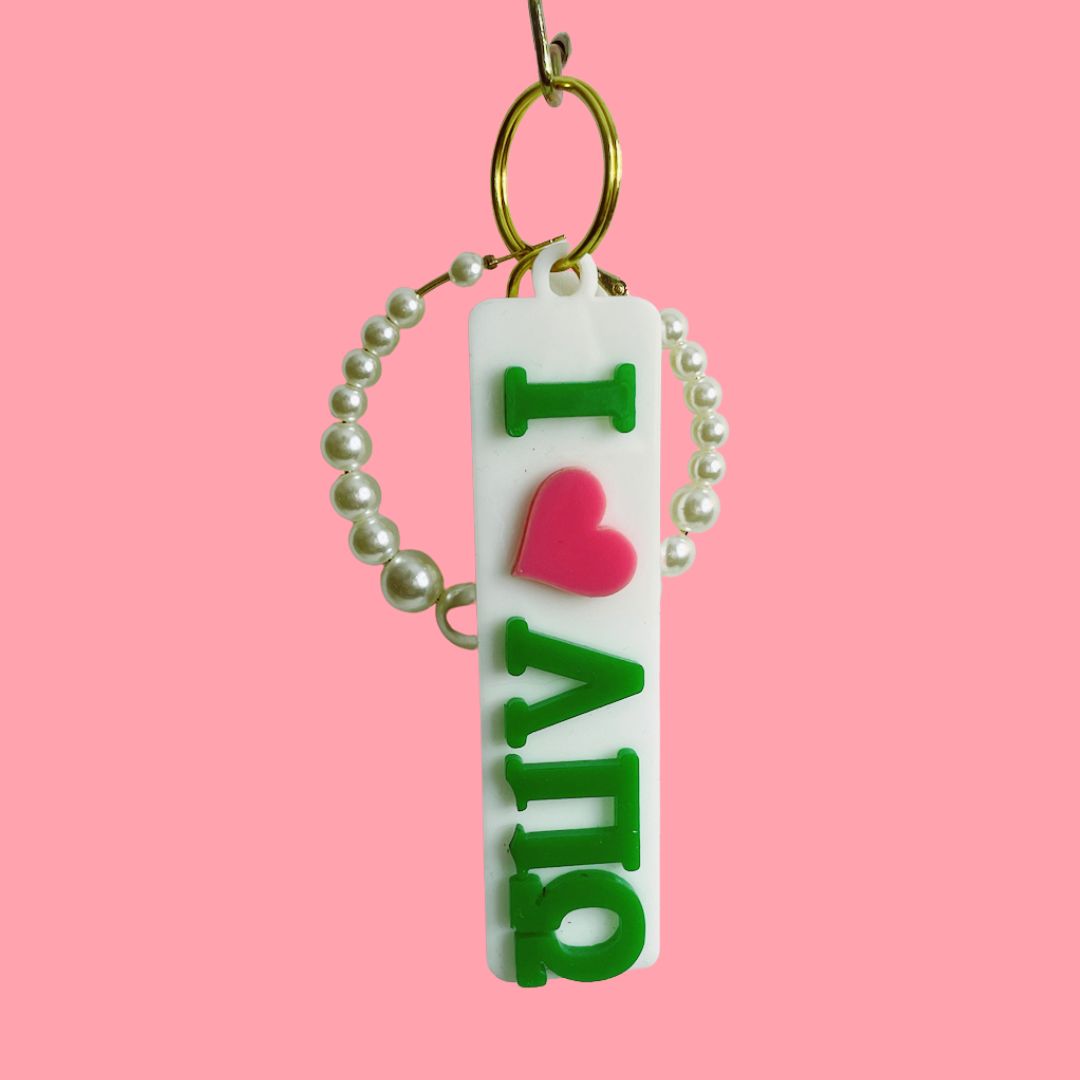 Custom Acrylic Chapter Love Keychain